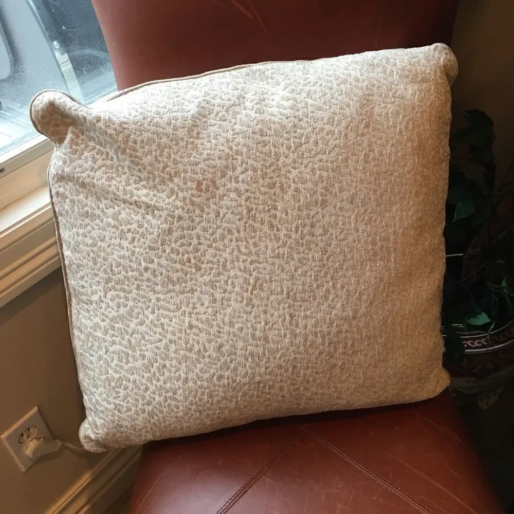 TAUPE SOFA Wildcat Print Pillow!